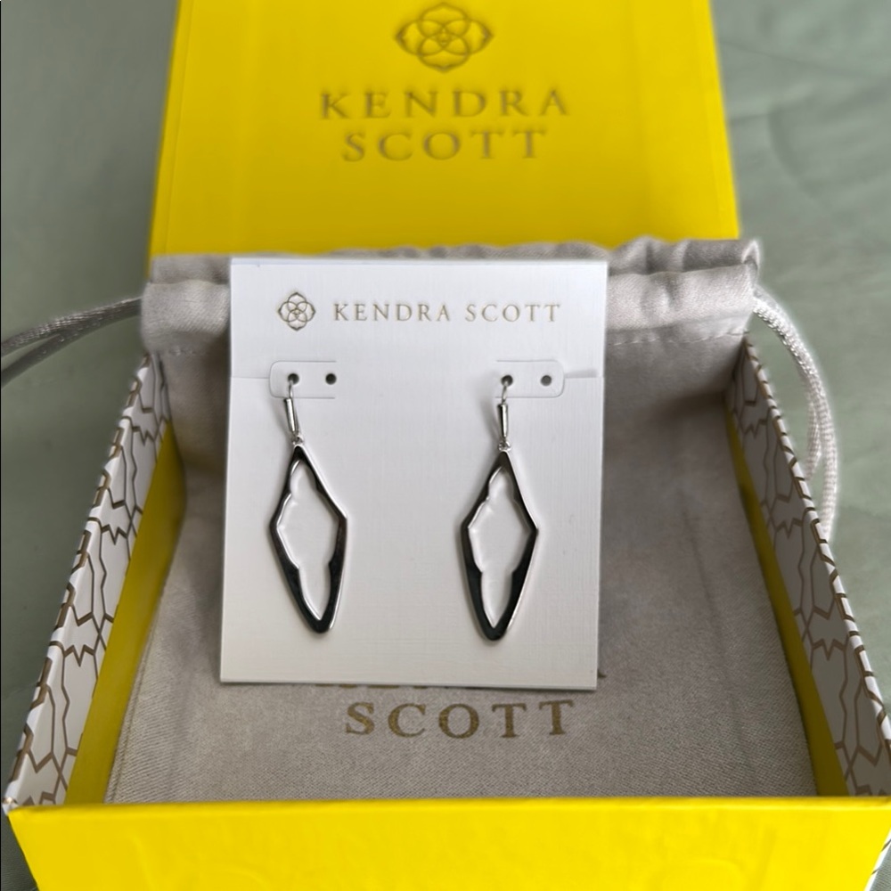 Kendra Scott Black and Silver Earrings